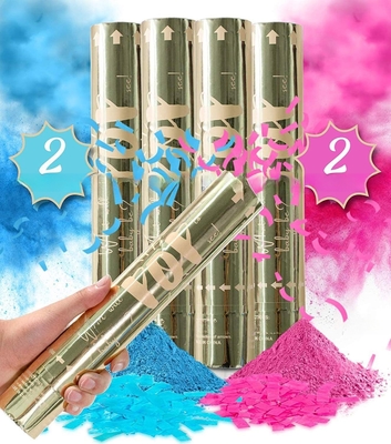 Il genere rivela il cannone di polvere cannone di fumo blu per la celebrazione del festival