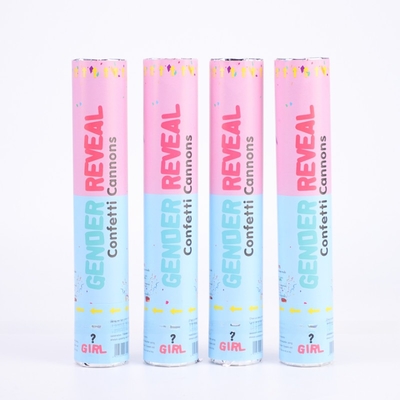 Rosso Blu Biodegradabile Confetti di nozze Poppers Poppers di genere