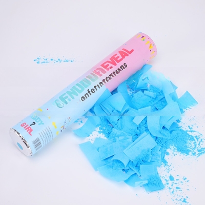 Rosso Blu Biodegradabile Confetti di nozze Poppers Poppers di genere