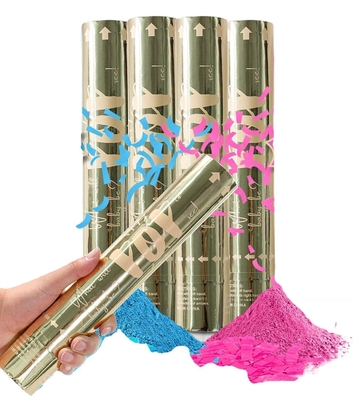 Pink Party Time Confetti Shooter biodegradabile per il matrimonio di compleanno