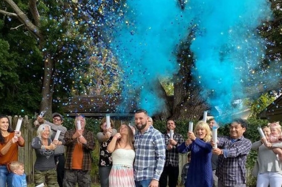 Partito di rivelazione di genere Poppers cannone a confetti OEM ODM