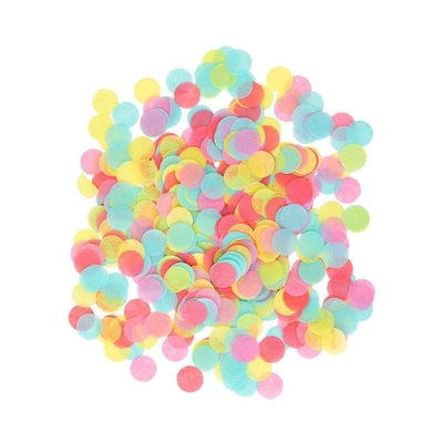 Confetti Dotti Cerchio Arcobaleno Confetti Per Tavola Festa Matrimoniale Celebrazioni Carta biodegradabile multicolore