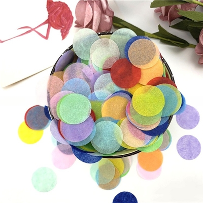 Decorazione di matrimonio Festa di compleanno Carta argento Confetti circolari multicolori