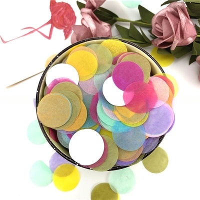 Decorazione di matrimonio Festa di compleanno Carta argento Confetti circolari multicolori