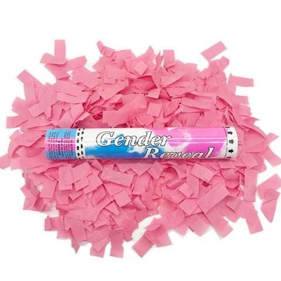 Vendita calda Confetti Shooter Rivelare il genere Confetti Cannon Party Popper Confetti Launcher per rivelare il genere