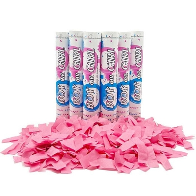 Confetti Eco-friendly Cannon Confetti Shooter Party Popper Confetti Cannon Biodegradabile Bambino Sesso rivelato