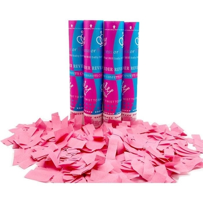 Bambino rivela il sesso Confetti Cannon Blu o rosa Ragazzo o ragazza Popper Party Slip 30/45/60cm