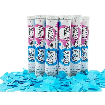 Confetti Eco-friendly Cannon Confetti Shooter Party Popper Confetti Cannon Biodegradabile Bambino Sesso rivelato