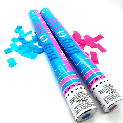 Ali Blu Rosa Confetti Biodegradabili Custom Fumo Rivelare il Genere Confetti Polvere Cannon Festa Popper Confetti