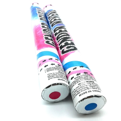 Ragazzo o ragazza rivelare il genere confetti di carta sparatutto colore corsa polvere fumo biodegradabile fiamma resistente festa popper confetti c