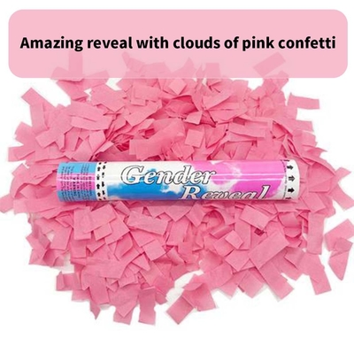 Genere rivelare confetti festa popper colorato fumo Holi polvere biodegradabile fiamma a prova di fiamma festa popper confetti