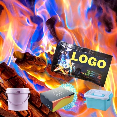10g/25g Fuoco colorato Fiamme Polvere Fuoco di campeggio Fuoco di campeggio pirotecnica Fiamme Trick Per campeggio all'aperto Picnic
