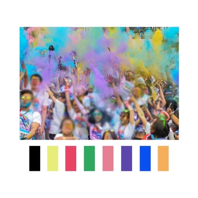 Partito o bambini dipingono pigmento organico Holi Gulal in polvere per coloranti facilmente lavabili