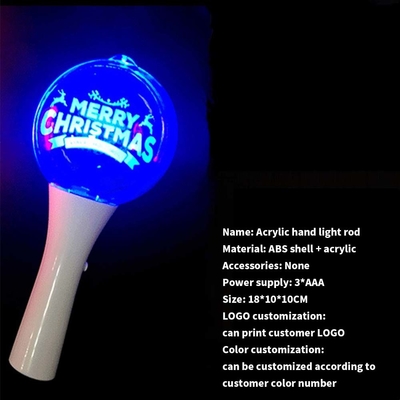 Festival LED Ball Sticks Light Up Ball Wand Per Concert Supply, LED Glow Flashing Stick