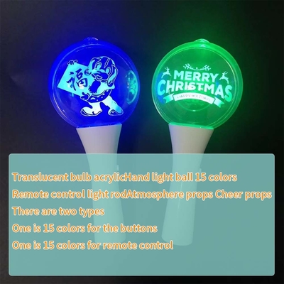 Festival LED Ball Sticks Light Up Ball Wand Per Concert Supply, LED Glow Flashing Stick