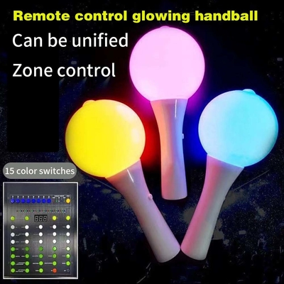 18*10CM LED Glow Flashing Stick White Shell Ball Wand Per forniture per concerti di festival