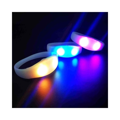 2024 DMX 512 Illuminazione Remote Controlled LED Bracelet RGB Pulseras Brasil luz gira Pulseras LED Con Control DMX