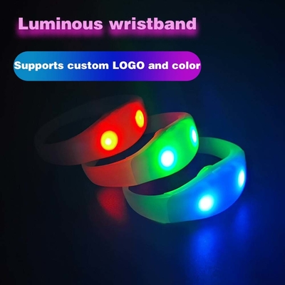 2024 DMX 512 Illuminazione Remote Controlled LED Bracelet RGB Pulseras Brasil luz gira Pulseras LED Con Control DMX