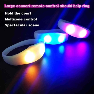 LED lampeggianteBraccialetto in silicone Sensore del suono attivato Light Up Wristband Sound attivato