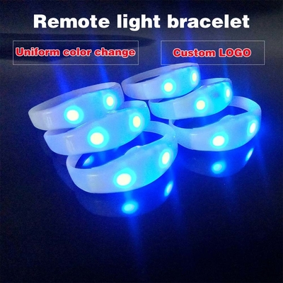 2024 DMX 512 Illuminazione Remote Controlled LED Bracelet RGB Pulseras Brasil luz gira Pulseras LED Con Control DMX