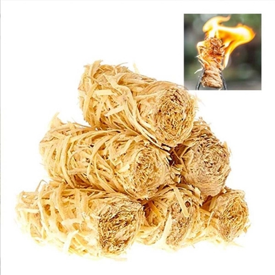 Fuoco di legno di paraffina per barbecue accensioni di carbone legno bruciatori di lana di legno accensioni di fuoco
