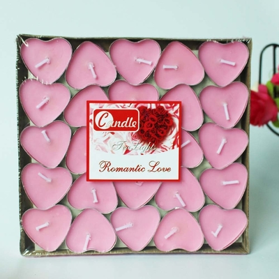 Candela di te' bianco senza fumo per la decorazione domestica