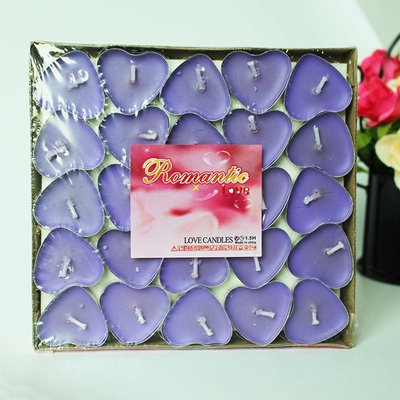 Candela di te' bianco senza fumo per la decorazione domestica
