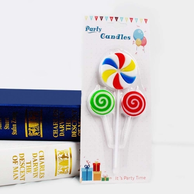 Cartoon Car Shaped Art Candles for Kids Decorazione torta fatta a mano in Messico Circa 110g