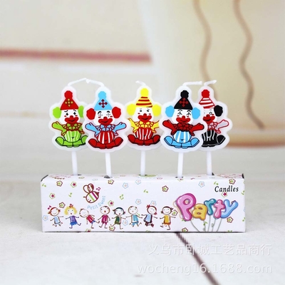 Cartoon Car Shaped Art Candles for Kids Decorazione torta fatta a mano in Messico Circa 110g