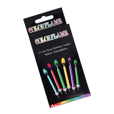 Candela creativa a fiamma arcobaleno per decorazioni di festa e feste di compleanno