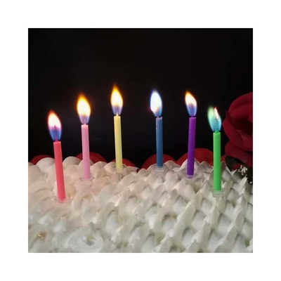 12 Conteggi Fiamme colorate Cereali di torta di compleanno Senza profumo Perfetto per il felice compleanno