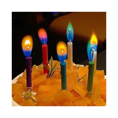 Candela creativa a fiamma arcobaleno per decorazioni di festa e feste di compleanno