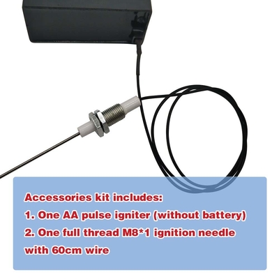 Batteria AA Due uscite Grill Igniter Con Pizzico filo 1 metro di lunghezza Due elettrodi