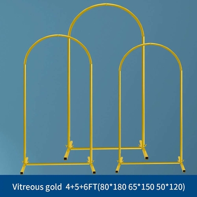 Tubo in lega di alluminio oro 25 mm sfondo di matrimonio floreale Stand con accessori e borsa da trasporto