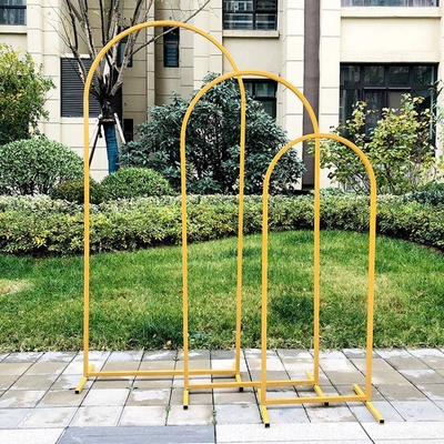 Tubo in lega di alluminio oro 25 mm sfondo di matrimonio floreale Stand con accessori e borsa da trasporto