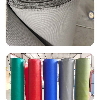 Prevenzione del fuoco Tessuto rivestito di fibra di vetro in silicone Dimensione personalizzata Tessuto rivestito di fibra di vetro in silicone