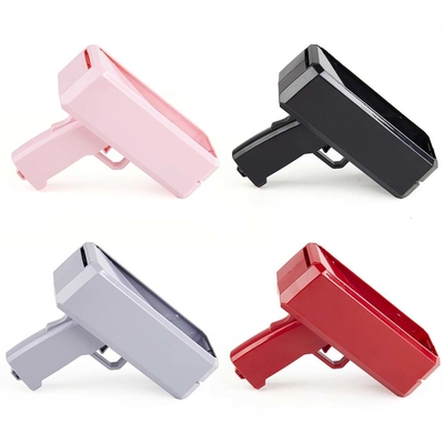 Sparare denaro facendo piovere denaro pistola tiratore portatile falso distributore di bollette giocattolo personalizzato pistole elettriche soldi per la festa