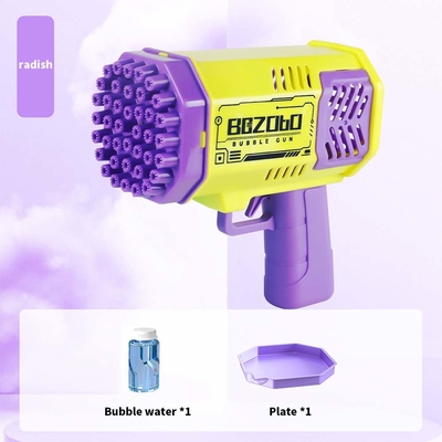 Plastic40 Holes Rocket Bazooka Bubble Gun Toys Rechargeable s Machine Outdoor Summer per bambini