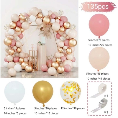 Set di palloni di arco in lattice blu rosa Set di palloni di decorazione per feste di compleanno