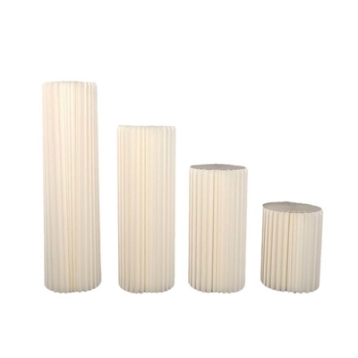 2024 all'ingrosso 4pcs carta pieghevole Display dessert Stand white per l'evento
