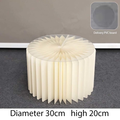 2024 all'ingrosso 4pcs carta pieghevole Display dessert Stand white per l'evento