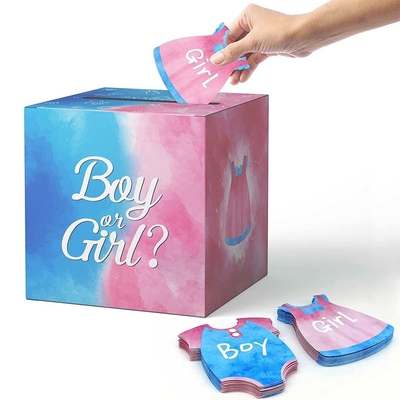 Scatola di voto per bambini Ragazzi e ragazze Scatola di gioco di voto per bambini Decorazione della festa di doccia