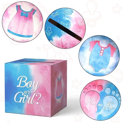 Sesso rivelare ragazzo o ragazza scatola baby decorazioni doccia ragazzi ragazze set di decorazioni di festa