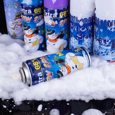 Vendita all'ingrosso Party Snow Spray Artificiale Snow Spray può OEM accettato per divertimento Decorazione di matrimonio compleanno