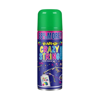 Distanza di tiro 5-8m Economico colorato Streamer e Silly Crazy String Spray per le decorazioni del festival