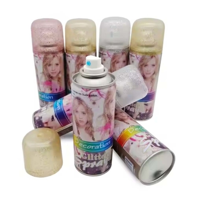 Spray Glitter Party Spray Instant Hair Color Spray Per feste Festival OEM atteso