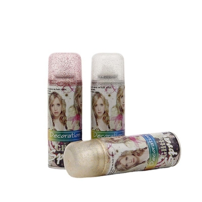 Spray Glitter Party Spray Instant Hair Color Spray Per feste Festival OEM atteso