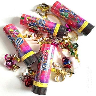 2 - 3M Shooting Spring Plastic Compressed Air Mini Streamer Party Popper Party Confetti Cannon per le decorazioni di festa